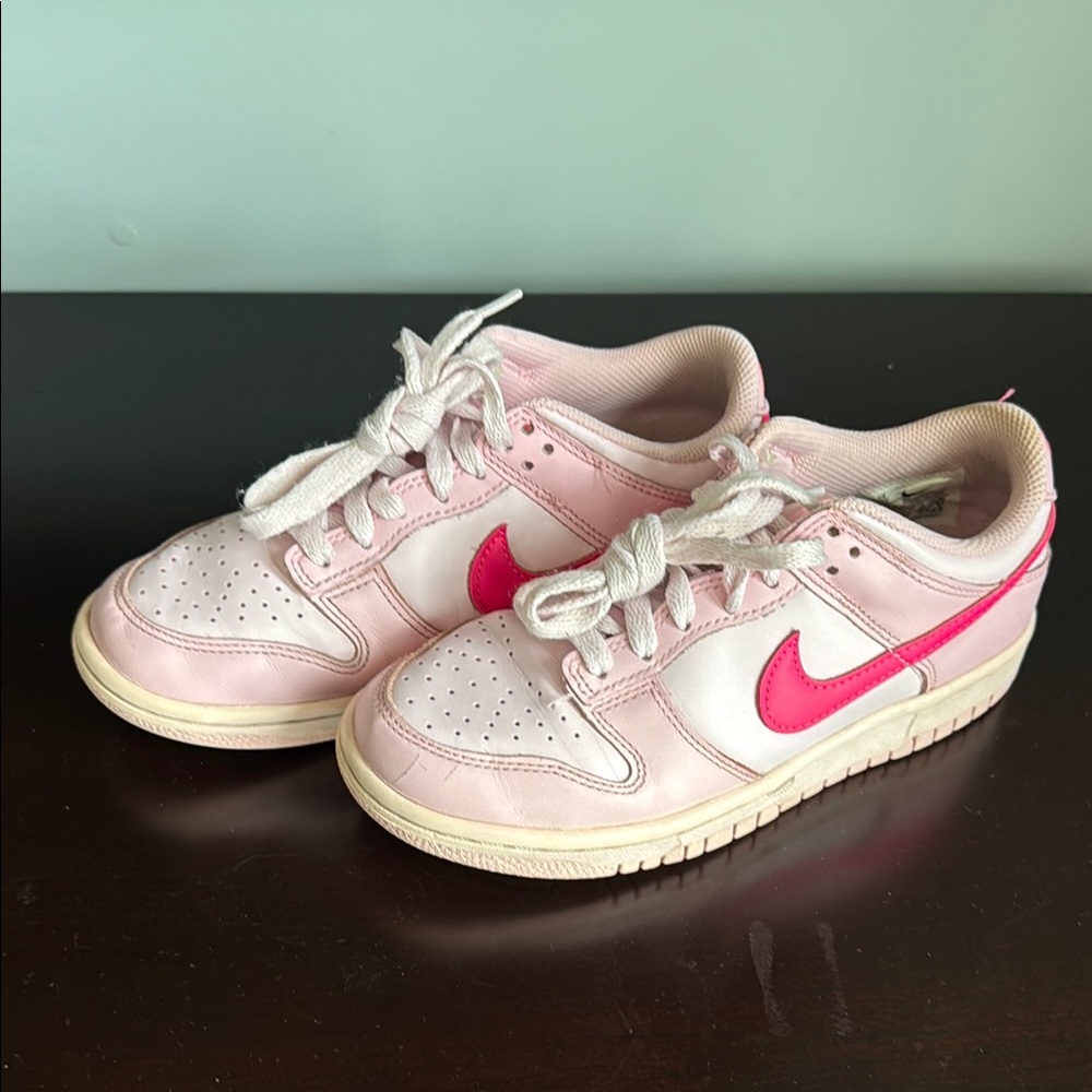 Kids Nike Dunk Low Triple Pink | Size 4.5Y